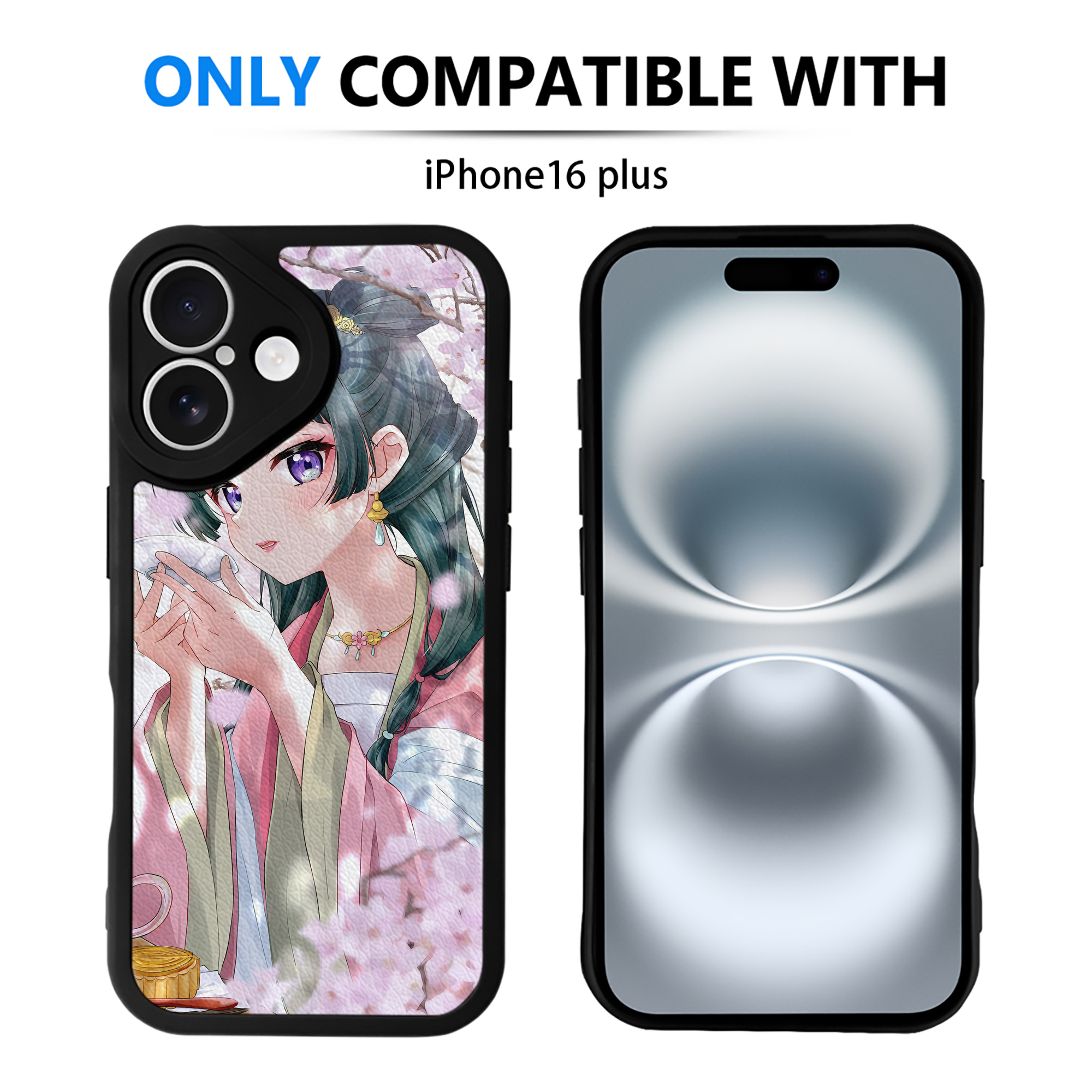 （画像用） 薬屋のひとりごと The Apothecary Diaries 【iPhone 16シリーズ対応】シリコンスマホケース（レザー調） 材質：シリコン